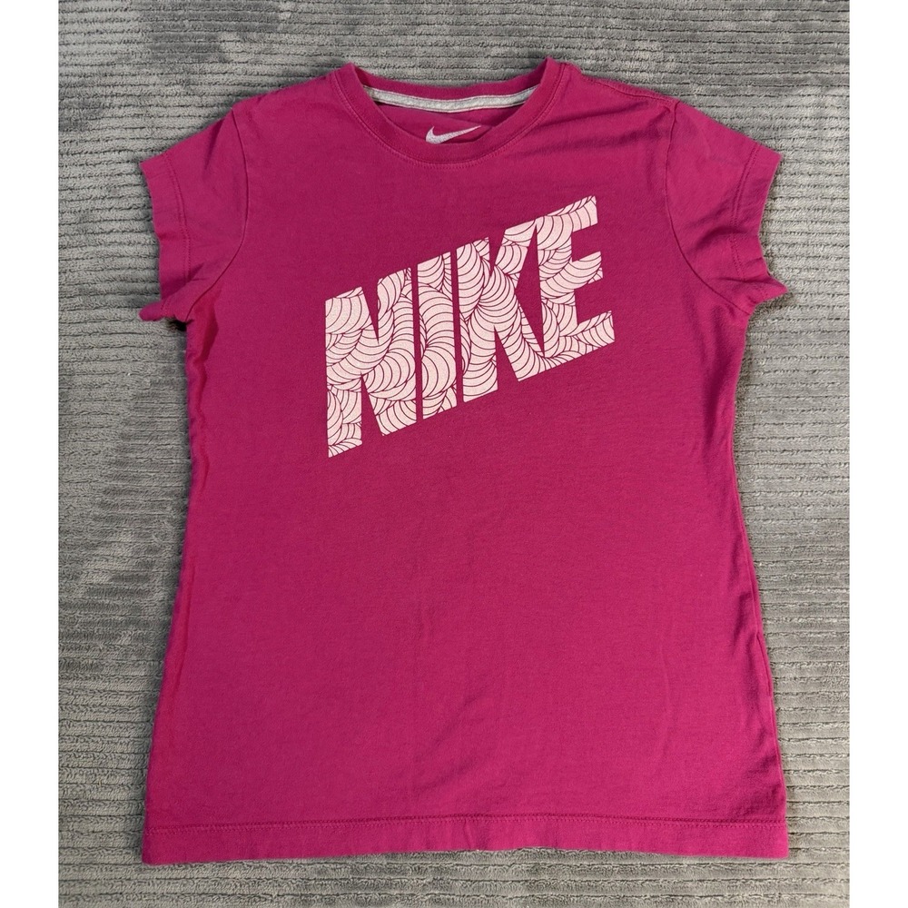Nike Pink Shirt Size Medium Little Girls